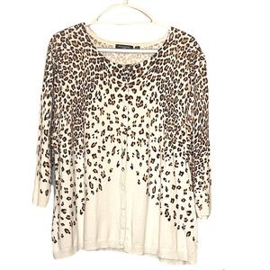 Notations Woman Leopard Cardigan